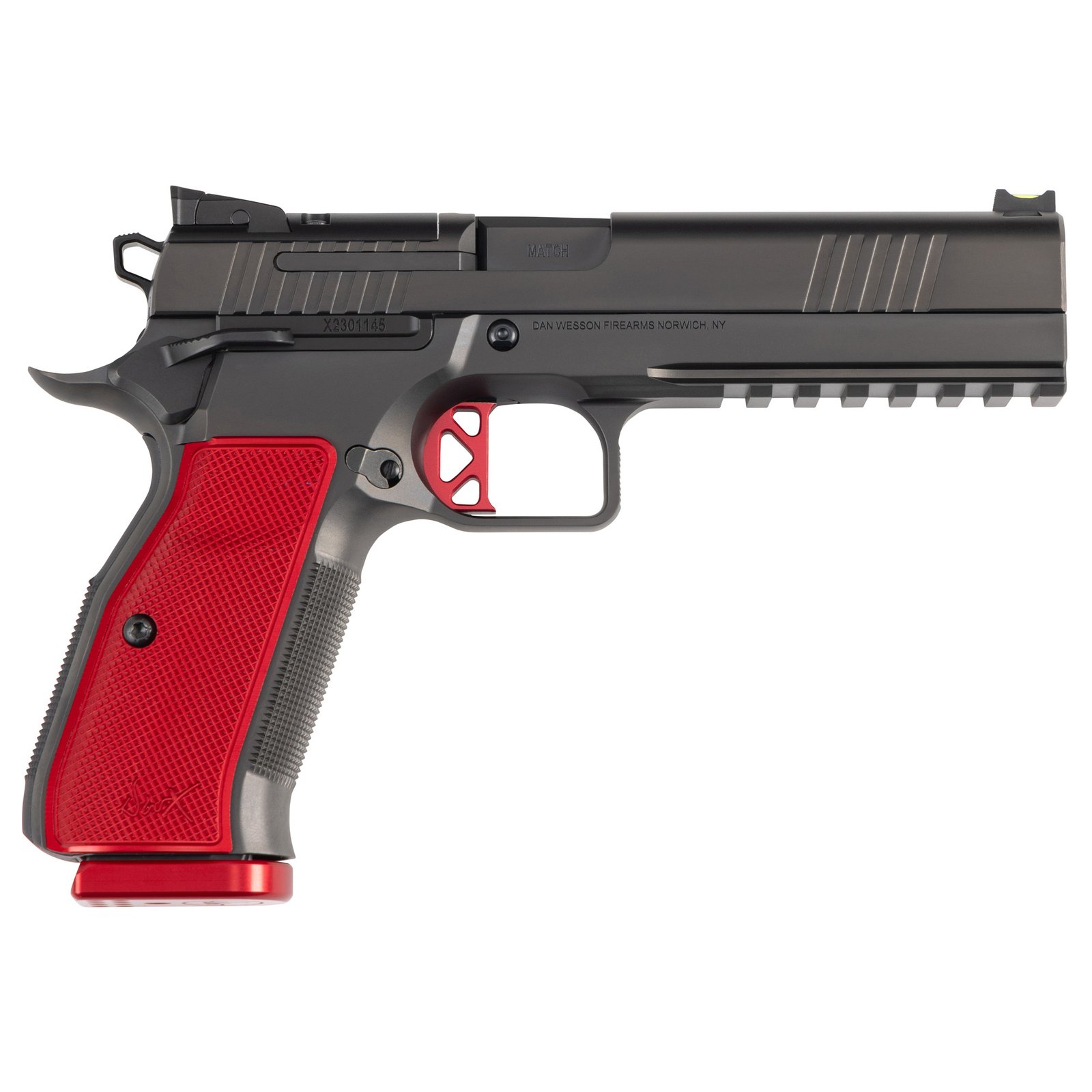 Dan Wesson DWX 9mm 4.95" BBL Blk/Red FOD OR 2/19rd Mags - Image 2