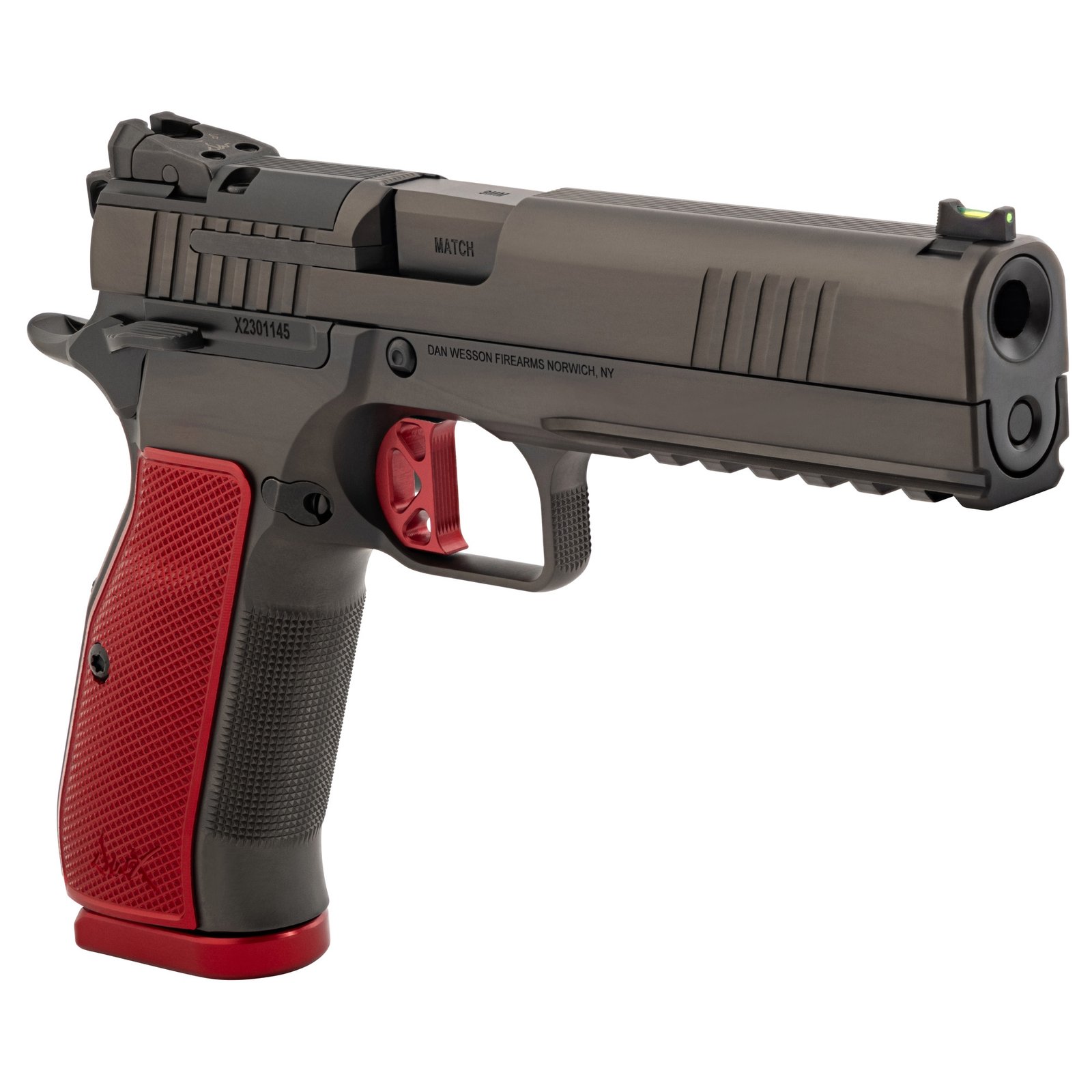 Dan Wesson DWX 9mm 4.95" BBL Blk/Red FOD OR 2/19rd Mags - Image 3