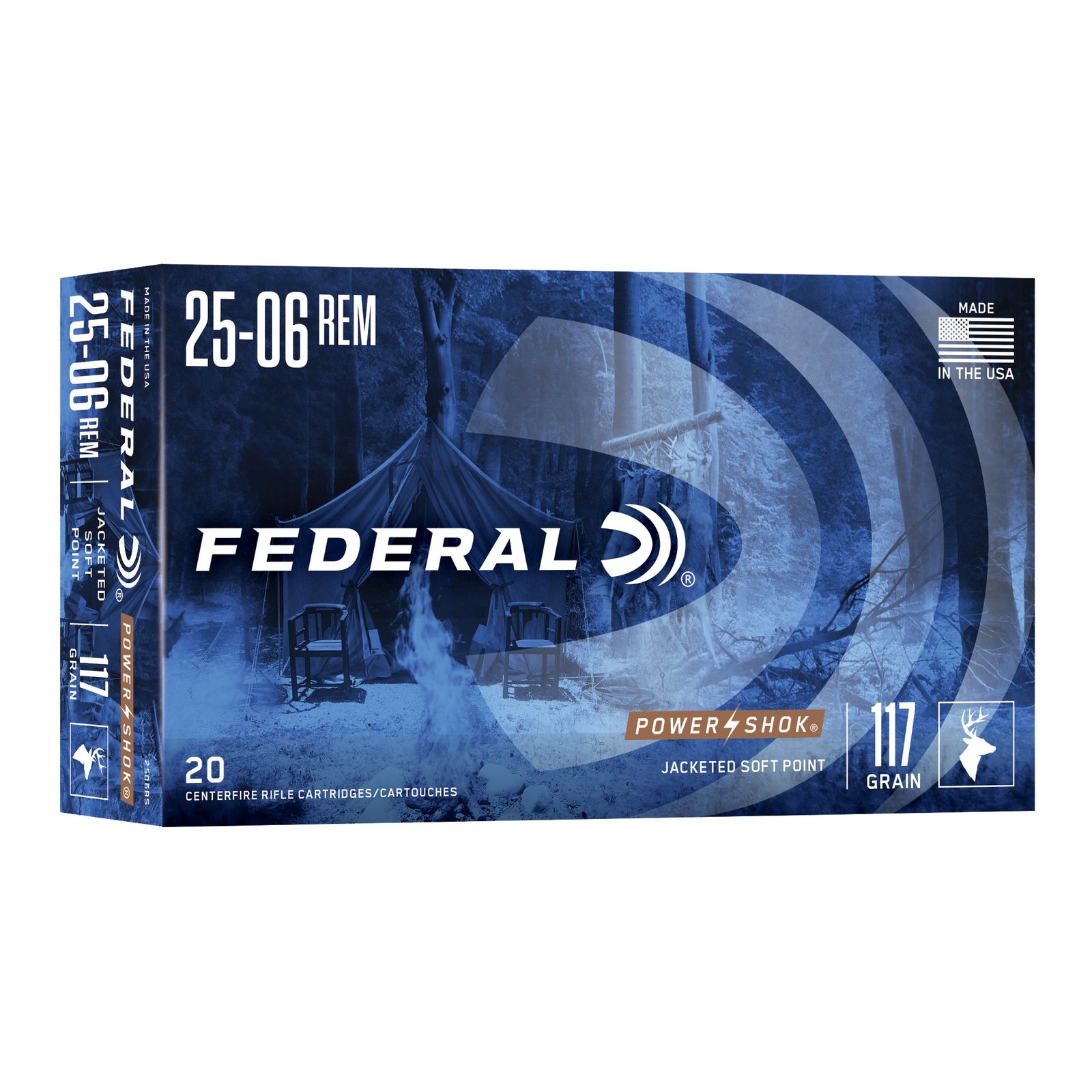 Power-shok 25-06 Rem 117 Gr Sp 20rd/bx