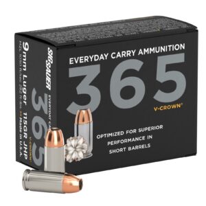 Sig 9MM 365 V-Crown 115GR JHP 20rd