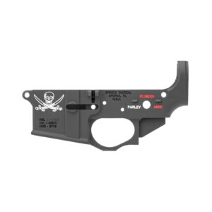Spikes Tactical ST-15 Calico Jack Black Anodized with Color Fill Stripped Lower Rifle Receiver