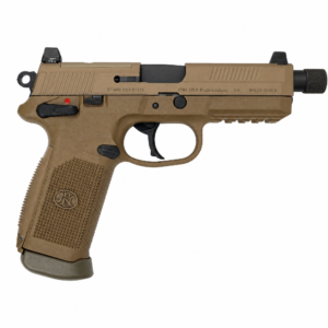 Used FNX 45 Tactical FDE with Mag Release Spring is Missing, Original Zip Case and Three Mags