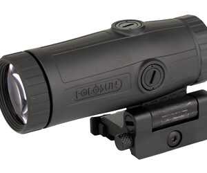 Holosun Technologies, Magnifier, 3X Power, 28 Objective, QD Mount, 1/3 Riser, Switch To Side, Lens Cloth And Mounting Tool, Black, Aluminum Housing
